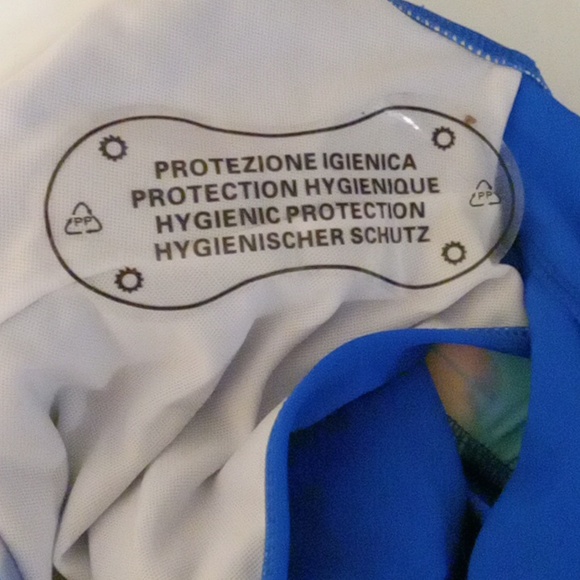 Stylish Blue Bikini Bottoms with Colorful Waistband - Picture 5 of 5